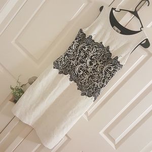 Joseph Ribkoff Black White Sleeveless Dress